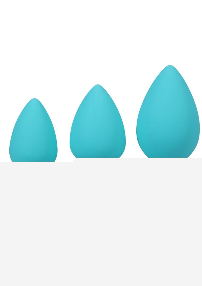 A-Play Silicone Anal Trainer - Teal - Set