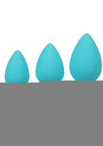 A-Play Silicone Anal Trainer - Teal - Set