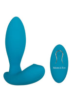Adam and Eve - Eve's G-Spot Thumper with Clit Motion Silicone Rechargeable Remote Control Massager - Teal