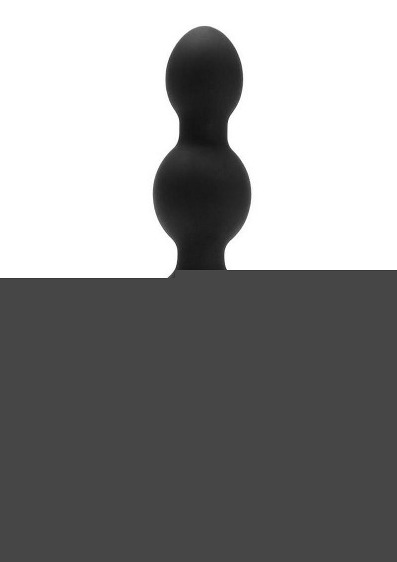 B-Vibe Triplet Anal Beads Rechargeable Silicone Beads with Remote Control - Black