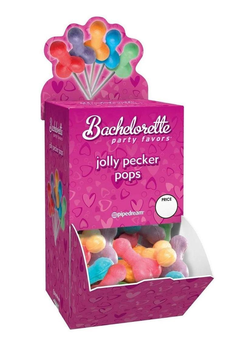 Bachelorette Party Favors Jolly Pecker Pops - Assorted Colors - Display