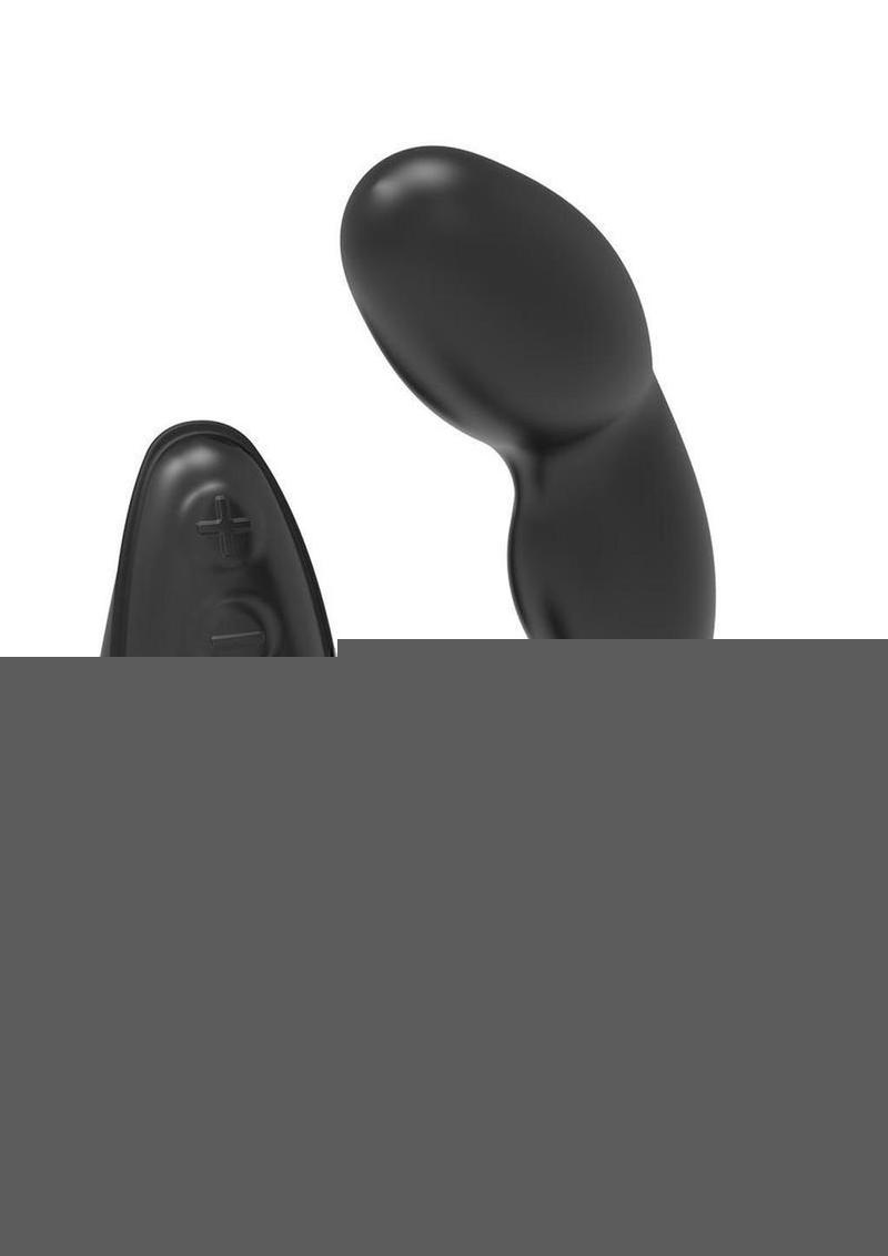 Bathmate Prostate Pro Rechargeable Silicone Prostate Massager with Remote Control - Black
