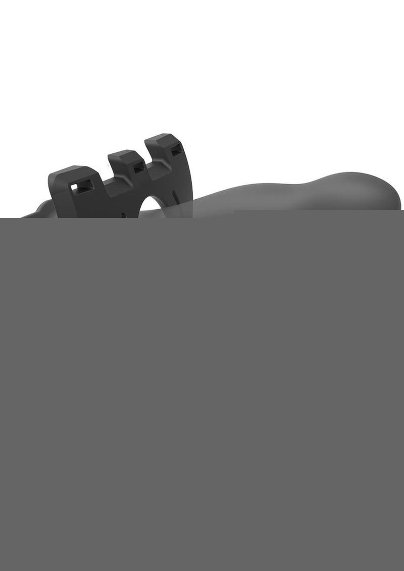 Body Extensions Be Aroused Silicone Strap-On Rechargeable Vibrating Harness with Slim Dildo and Remote
