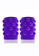 Bubbles Silicone Nipple Suckers - Eggplant/Purple