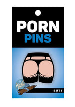Butt Enamel Pin - Black/Vanilla