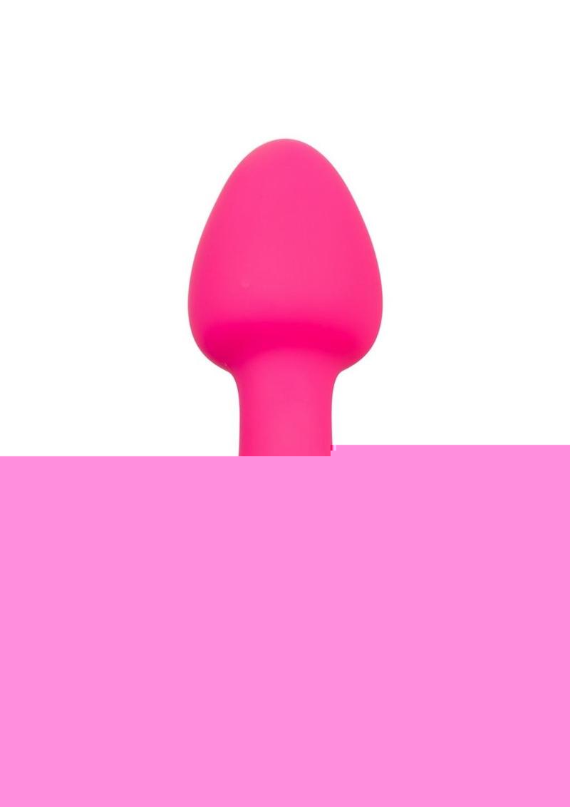 Cheeky Gems Rechargeable Silicone Vibrating Probe - Pink - Small