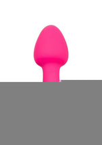 Cheeky Gems Rechargeable Silicone Vibrating Probe - Pink - Small