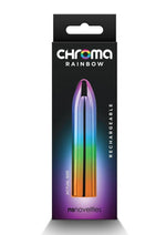 Chroma Rainbow Rechargeable Vibrator - Multicolor - Medium