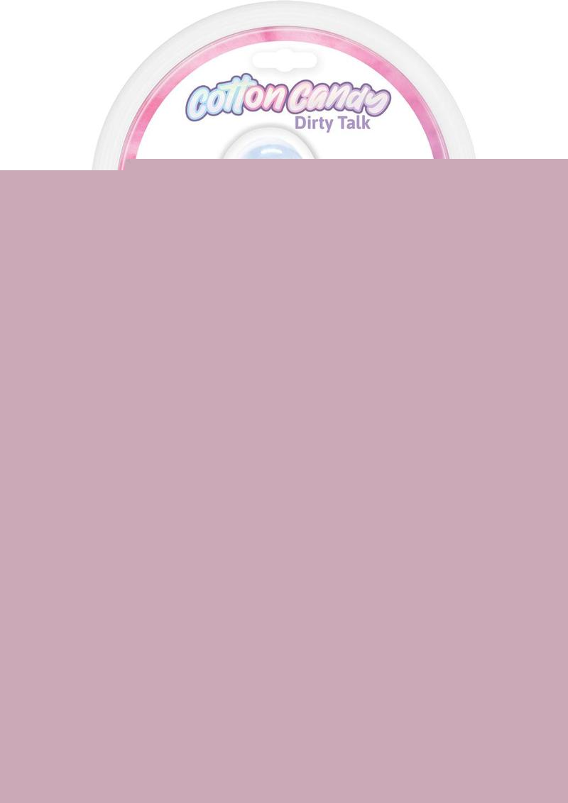 Cotton Candy Dirty Talk Fuck Me Silicone Dildo - Multicolor