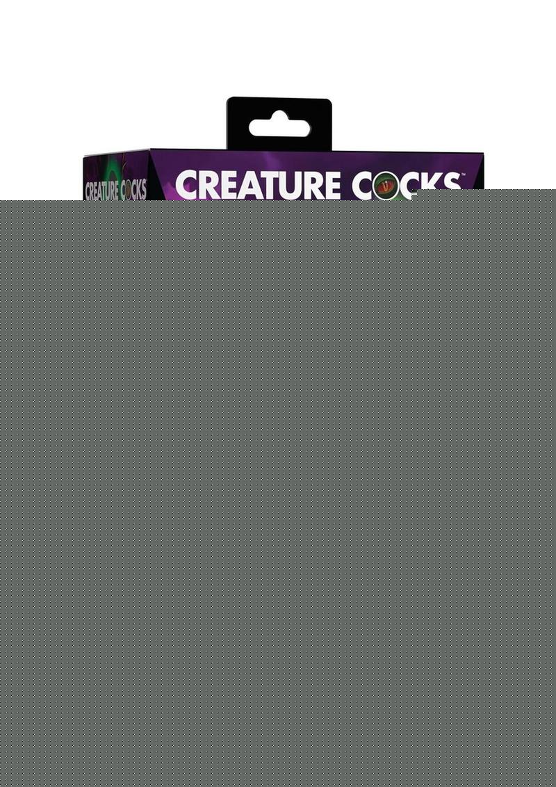 Creature Cocks Glowzilla Glow In The Dark Silicone Dildo - Black/Glow In The Dark/Green