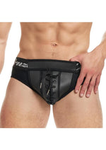 Cruze Kick-Off Lace Up Brief - Black - Large/XLarge