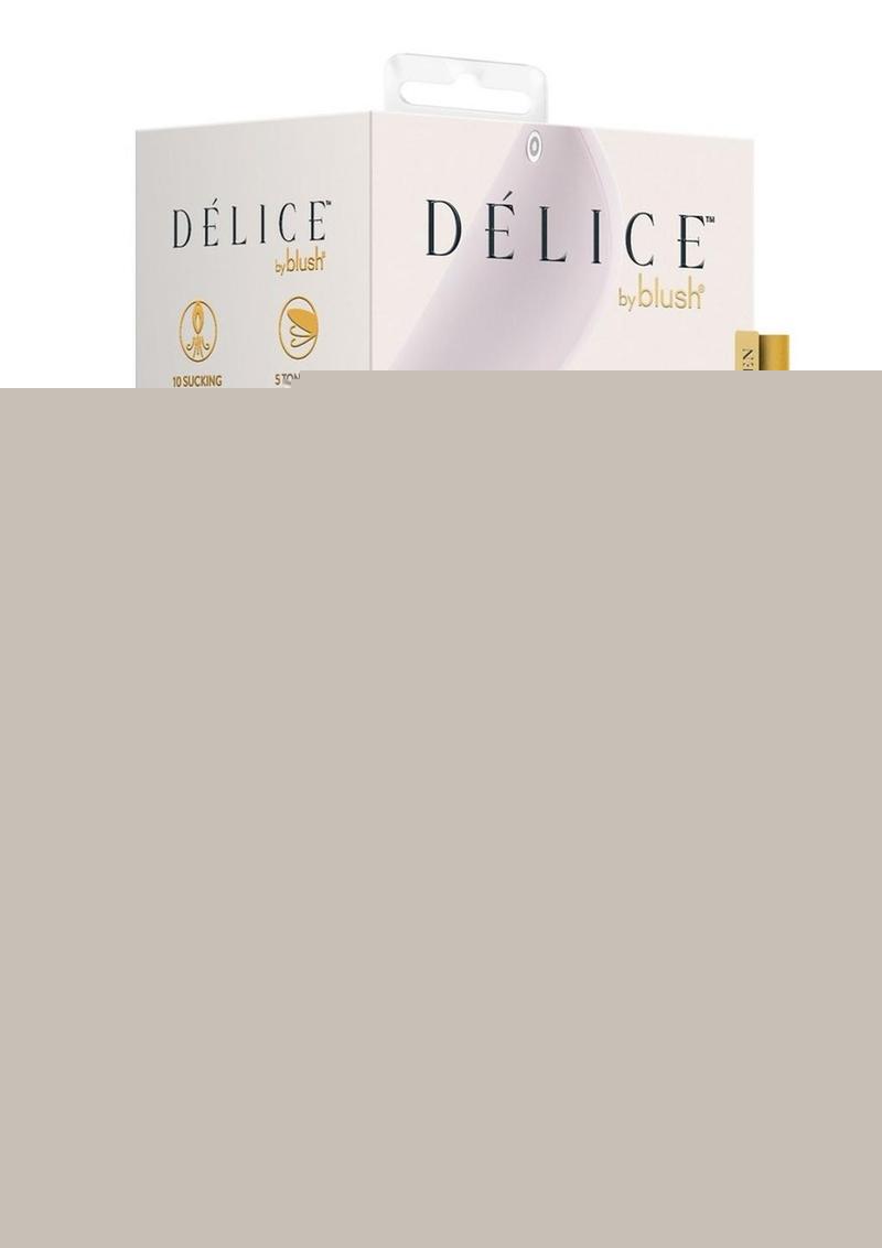 Delice Fleus Air Pulsing Vibe Rechargeable Silicone Clitoral Vibrator - Barely - Purple