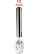 Dickboy Vibes Rechargeable Silicone Multi Speed Dildo - Chocolate - 8in