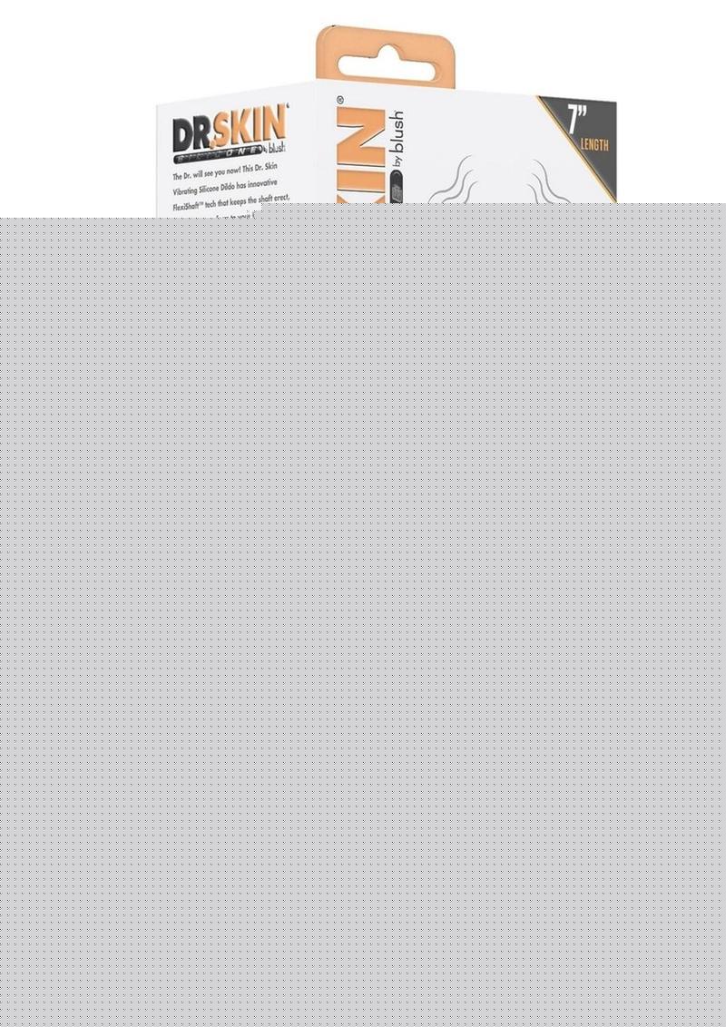 Dr. Skin Silicone Dr. Steve Vibrating Dildo - Vanilla - 7in