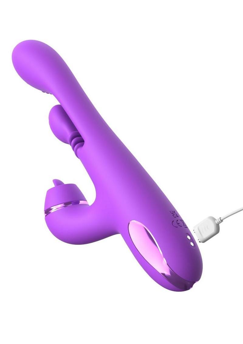 Fantasy For Her Intimotion Pulse Pro Rechargeable Silicone Vibrator with A Clitoral Stimulator
