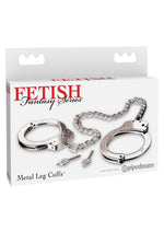 Fetish Fantasy Metal Leg Cuffs - Silver