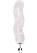 Foxy Tail Silicone Butt Plug - White