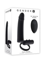 Gender X Full Swing Rechargeable Silicone Panty Vibe with Remote Control - Black