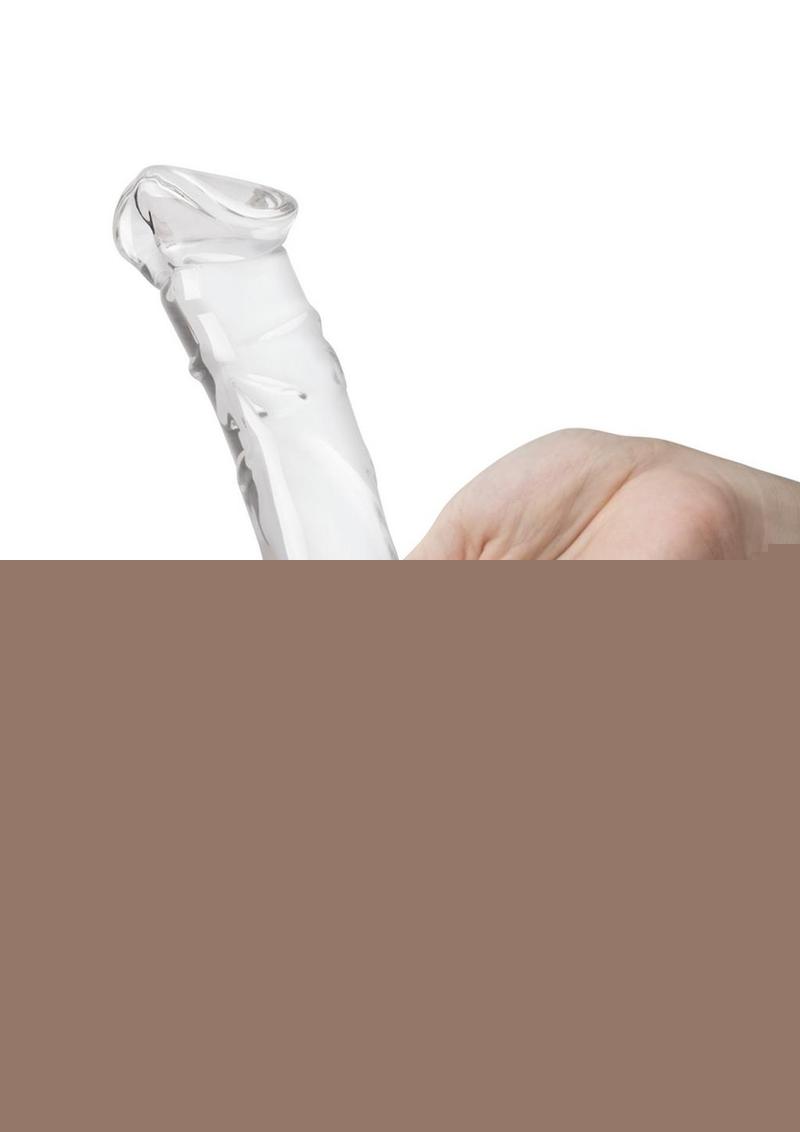 Glas Rideable Standing Glass Cock with Stability Base