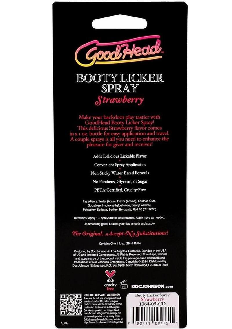 Goodhead Booty Licker Spray - Strawberry