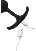 Heavy Hitters Vibrating Weighted Rechargeable Silicone Anal Plug