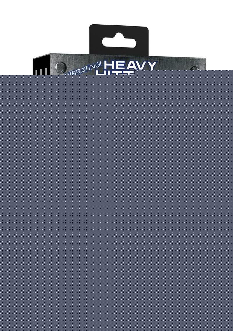 Heavy Hitters Vibrating Weighted Silicone Anal Plug - Black - Medium