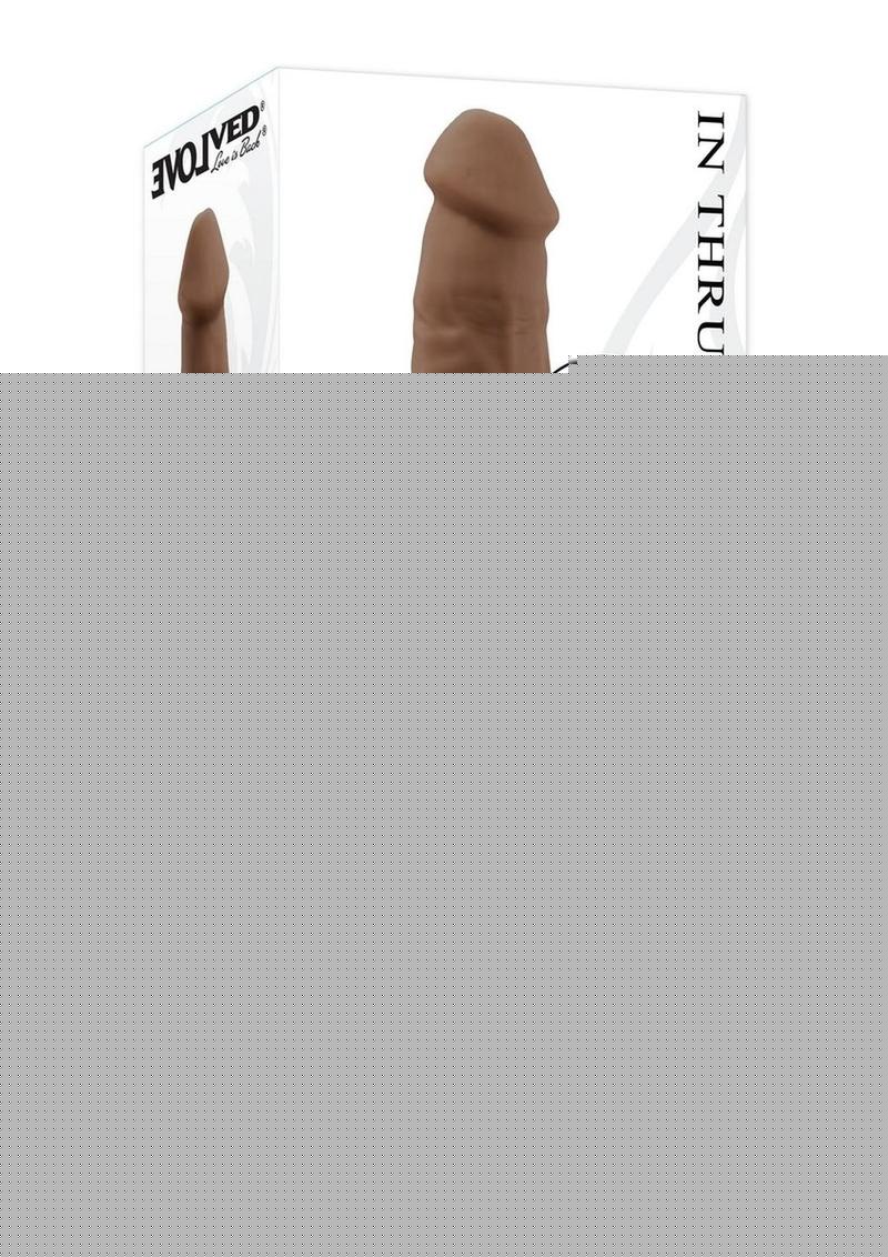 In Thrust We Trust Rechargeable Silicone Dildo with Remote - Chocolate