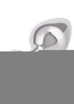 Jewel Rose Aluminum Anal Plug - Metal/Pink - Large