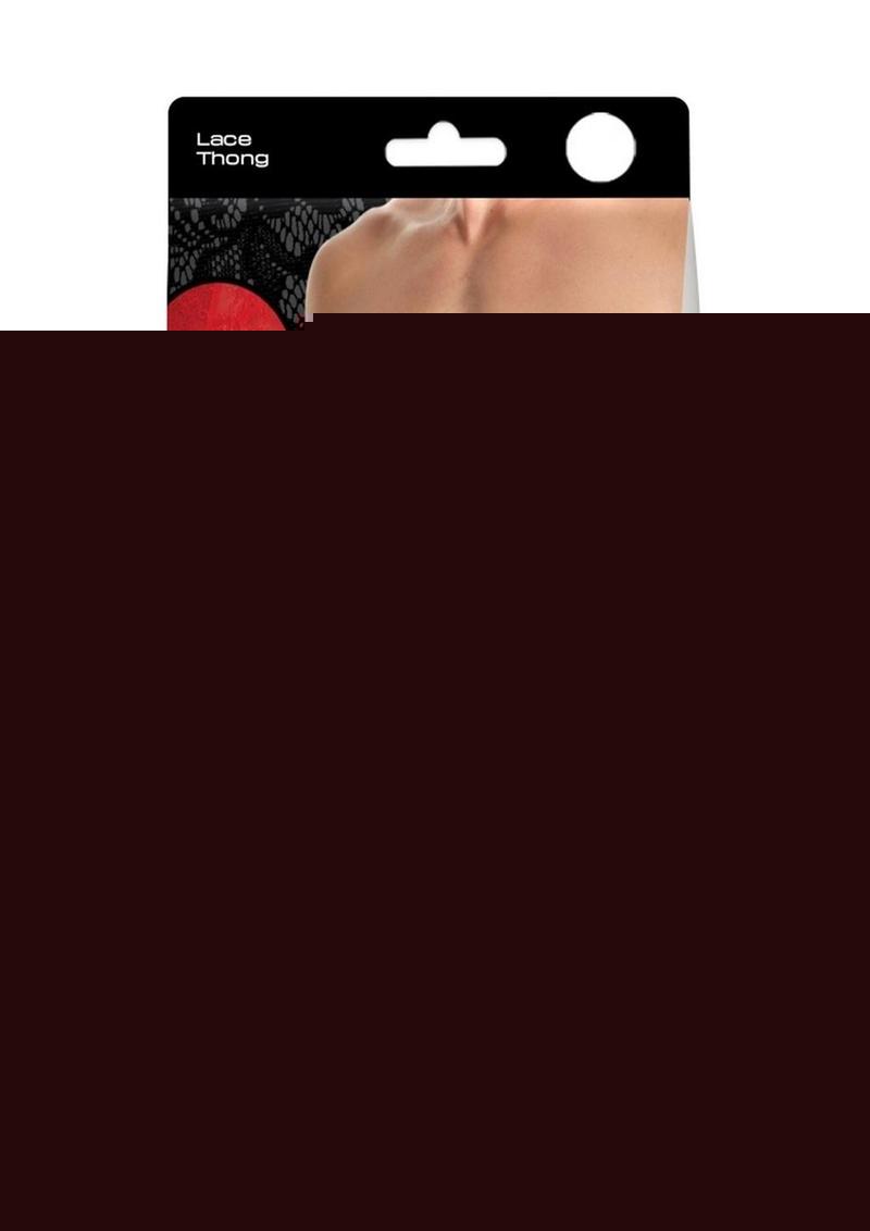 Lace King Lace Thong - Red - Medium/Small