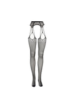 Le Desir Shredded Suspender Pantyhose