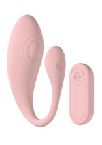 Loveline Wave C-Shape Vibe 10 Function Silicone Rechargeable Vibrator with Remote