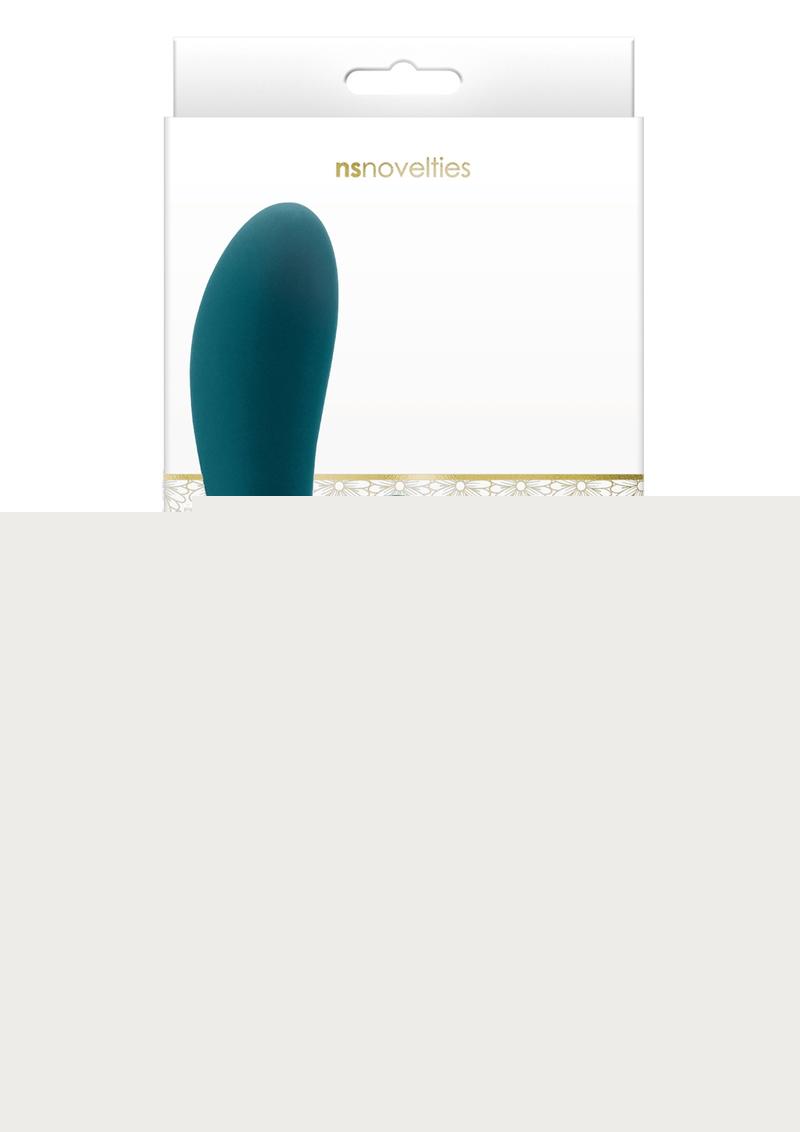 Luxe Aura Rechargeable Silicone Clitoral Stimulator - Teal
