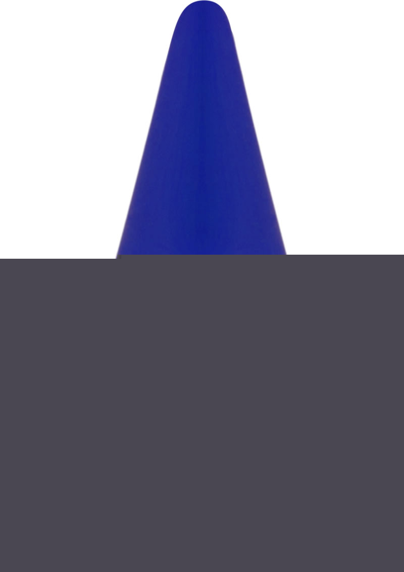 Luxe Candy Rimmer Silicone Butt Plug - Blue/Indigo - Small