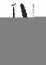 Magic Stick Rechargeable Silicone Beaded Vibrator - Black