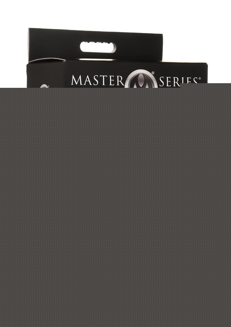 Master Series Ass Rattler Weighted Inflatable Silicone Anal Plug - Black