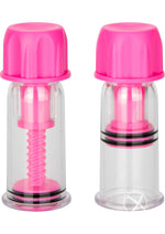 Nipple Play Vacuum Twist Suckers - Pink