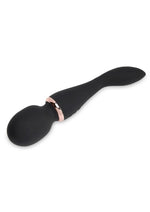 Nu Sensuelle Xlr8 Alluvion Silicone Rechargeable Wand Massager - Black/Rose Gold