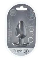 Ouch! Anal Plug Silicone - Grey/Gun Metal - Large