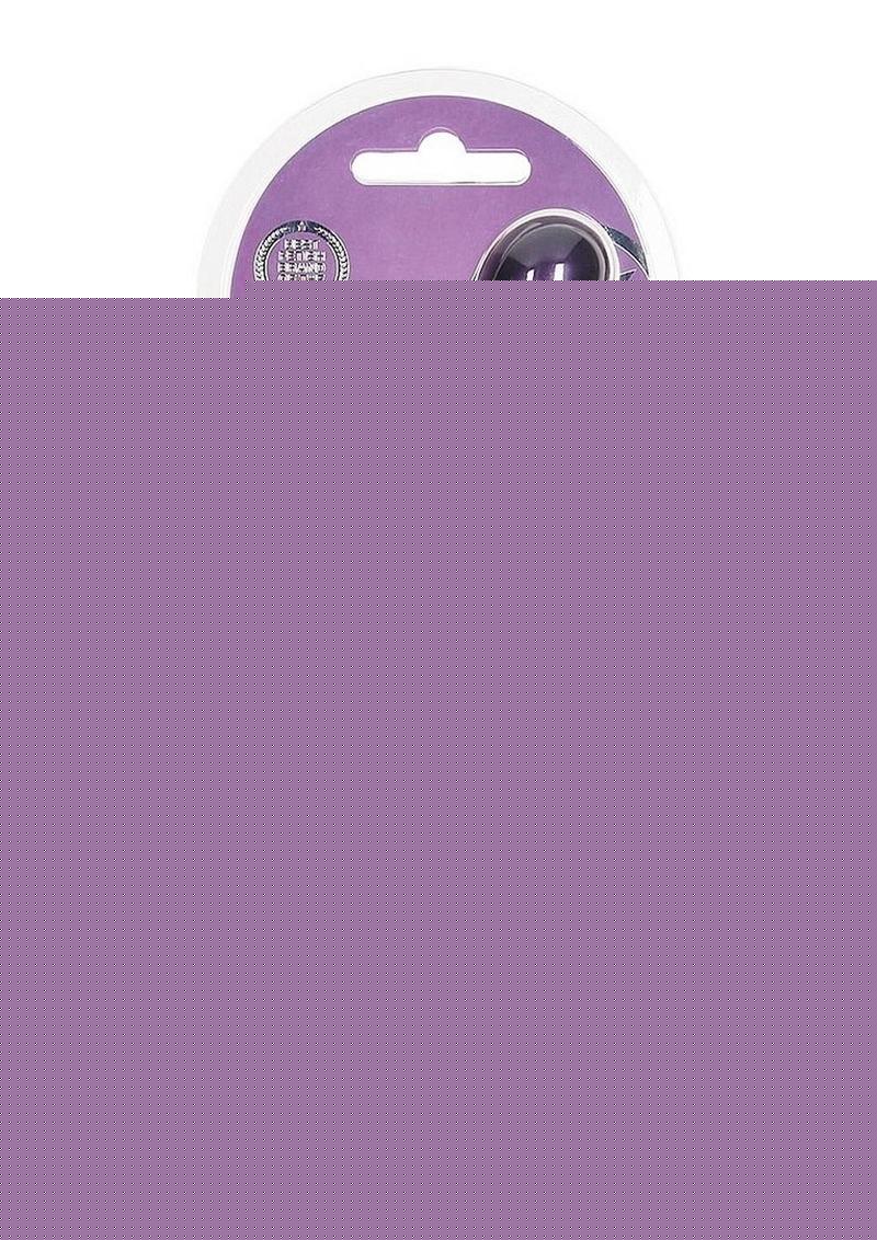 Ouch! Beaded G-Spot Silicone Dildo 8in - Metallic - Purple