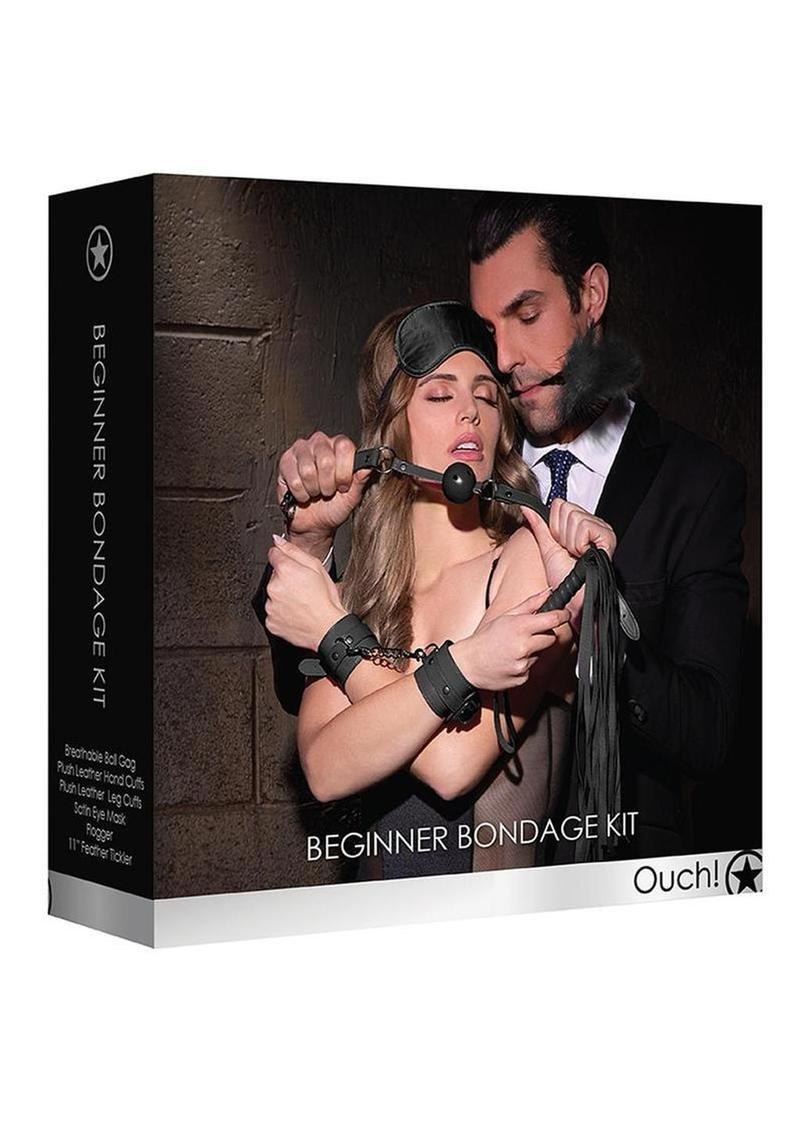 Ouch! Kits Beginners Bondage Kit - Black - 6pc