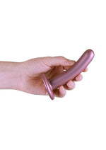 Ouch! Smooth G-Spot Silicone Dildo 5in - Metallic