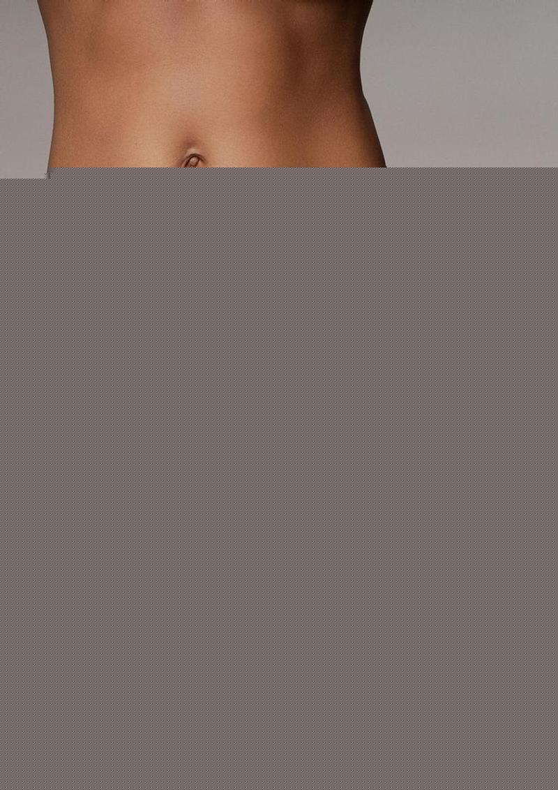 Ouch! Vibrating Strap-On Thong with Adjustable Garters Rechargeable - Black - Large/Medium