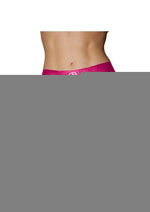 Ouch! Vibrating Strap-On Thong Rechargeable - Pink - Small/XSmall