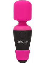 Palmpower Pocket Silicone Rechargeable Mini Wand Massager - Pink