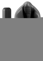 Pipedream Extreme Elite Vibrating Silicone Stimulator Masturbator with Bullet - Black