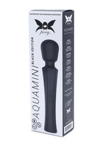Pixey Aquamini Rechargeable Silicone Body Wand - Black Edition