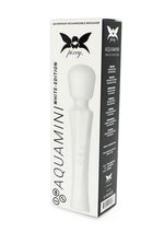 Pixey Aquamini Rechargeable Silicone Body Wand - White Edition
