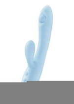 Play with Me Moondust Magic Rechargeable Silicone Rabbit Vibrator - Blue