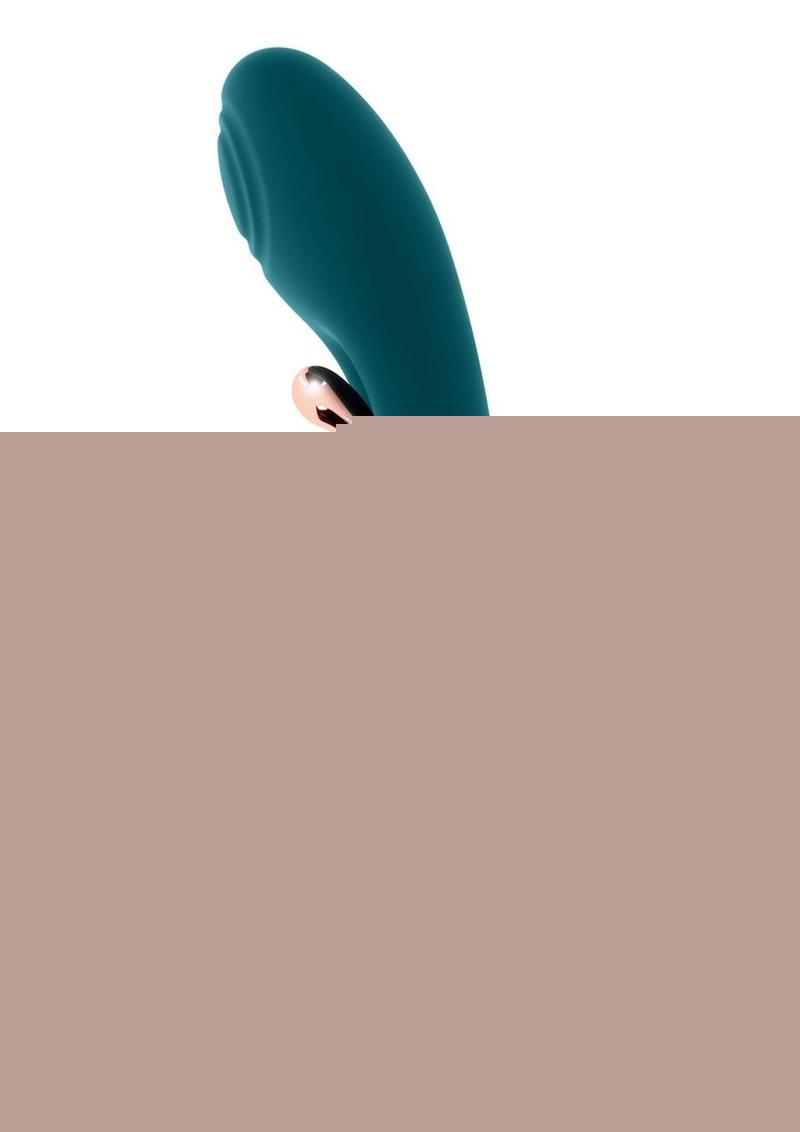 Playboy Aurelie Rechargeable Silicone G-Spot Vibrator - Green