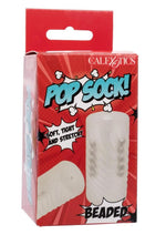 Pop Sock Beaded Stroker - Clear